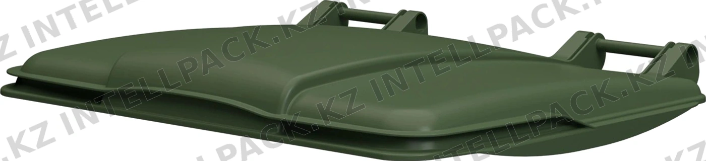 Крышка для мусорного контейнера 1100 л iPlast зелёная