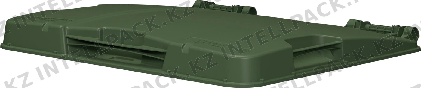 Крышка для мусорного контейнера 1100 л iPlast зелёная NEW (21.056)
