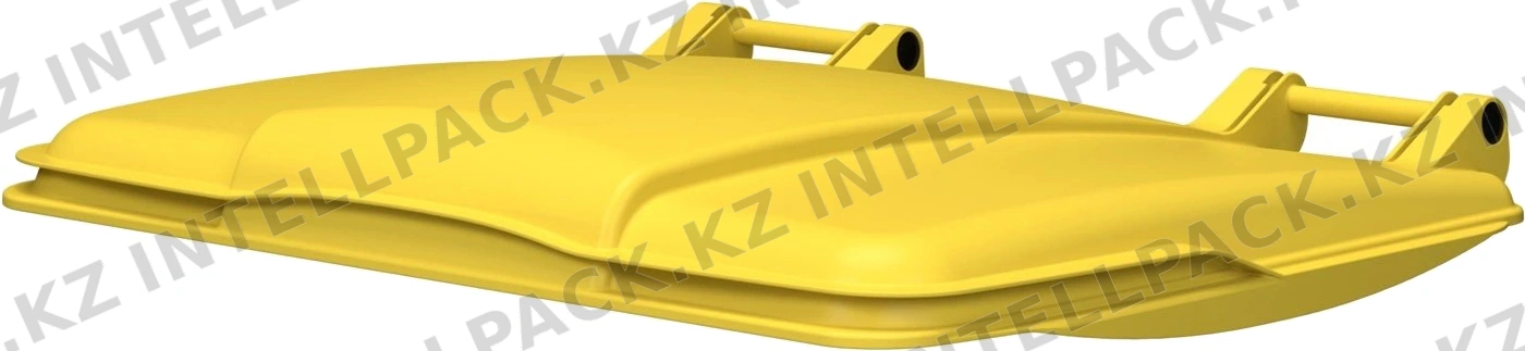 Крышка для мусорного контейнера 1100 л iPlast жёлтая