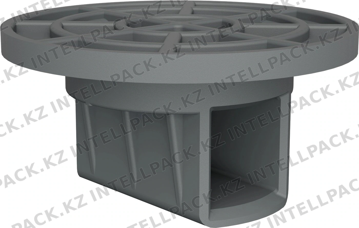 Фиксатор iPlast серый для труб усиления разборного контейнера PolyBox