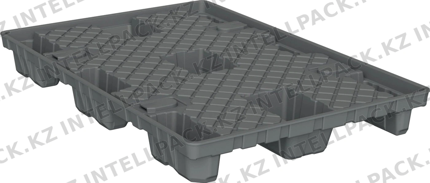 Днище 1200х800х130 мм iPlast серое для разборного контейнера TwinSheet