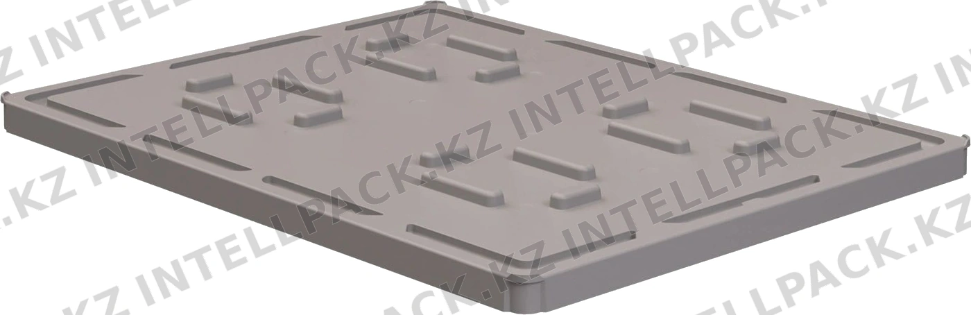 Крышка разборного контейнера Polybox 1450х1150х60 мм iPlast серая NEW (05.022)