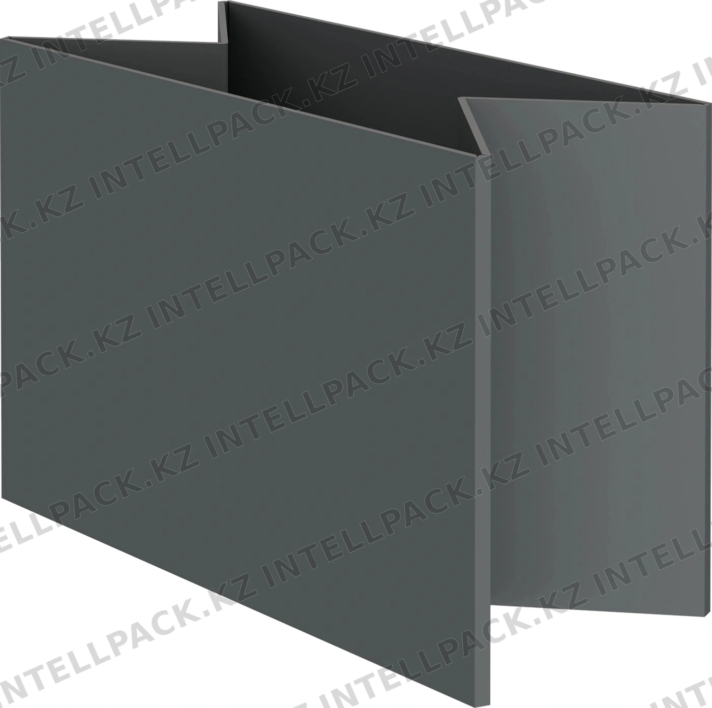 Стенка контейнера Bubble Guard 1190х790х700 мм iPlast PolyBox серая М-образного сложения