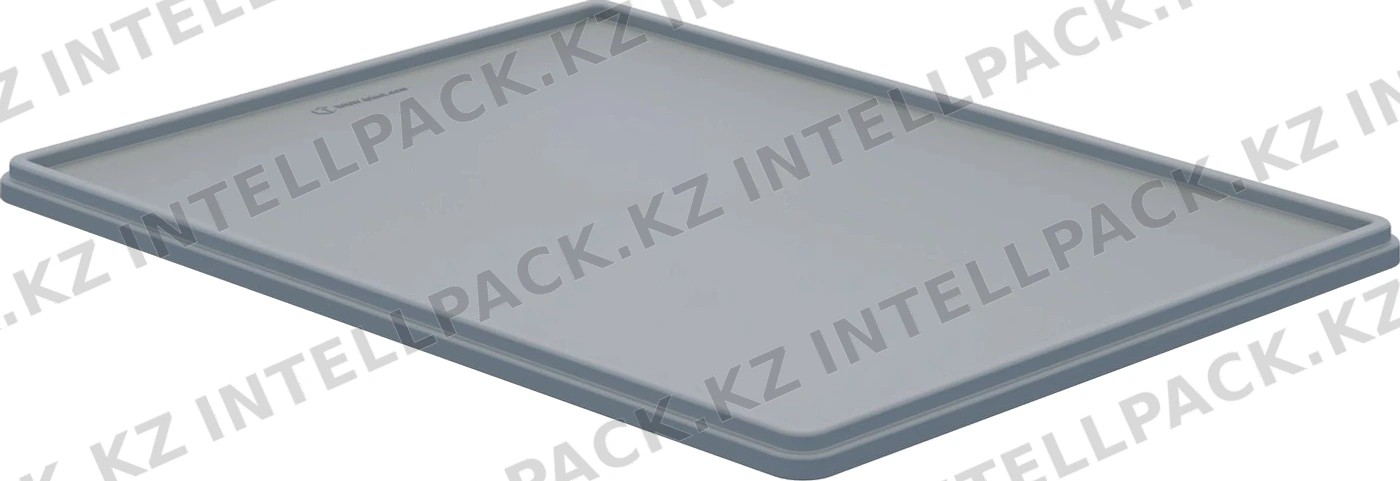 Крышка пластиковая 810х610 мм iPlast светло-серая для ящиков EC-8632