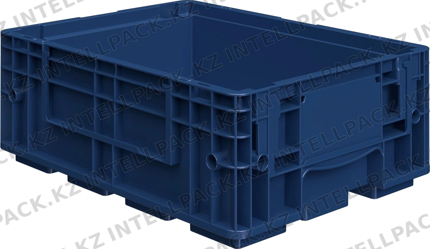 Ящик R-KLT 4315 396х297х147,5 мм iPlast синий индиго с усиленным дном N1 (12.502.1)