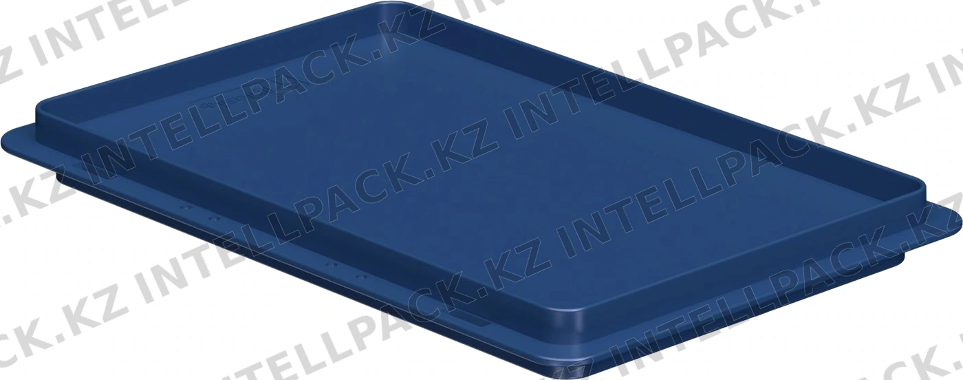 Крышка пластиковая 300х200 мм iPlast синяя для ящиков KLT-3215, 3147
