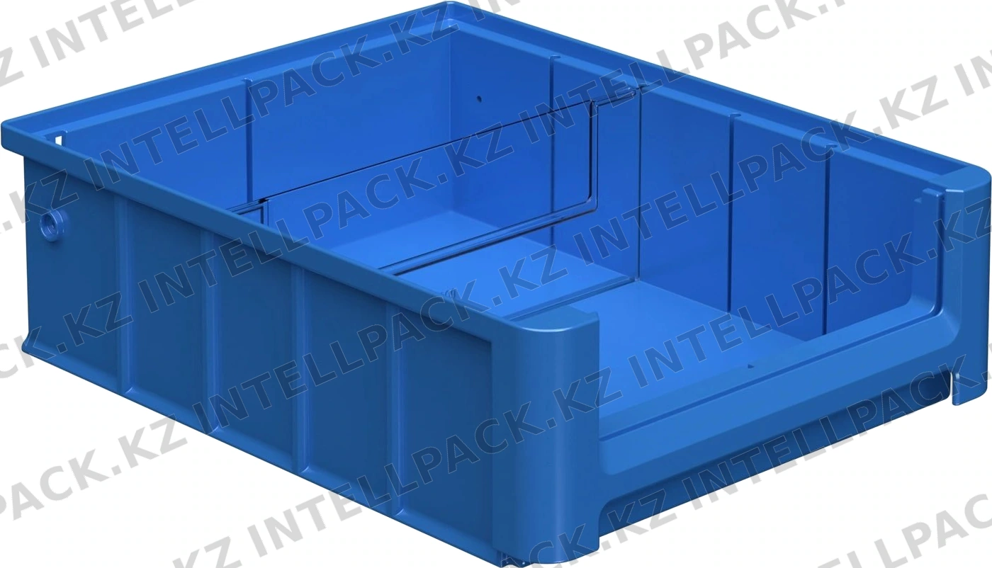 Полочный контейнер SK-3209 300х235х90 мм iPlast голубой с 1 поперечной перегородкой