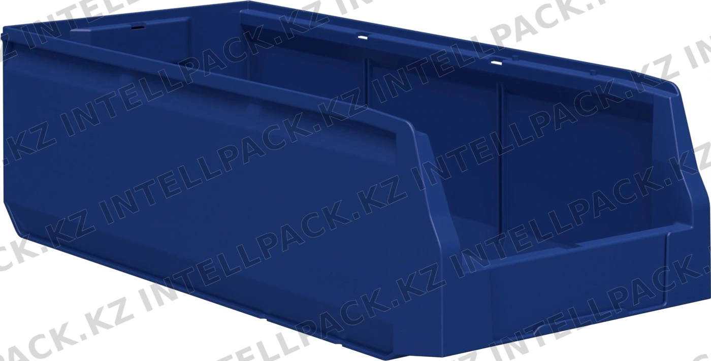 Складской лоток Logic Store 500х225х150 мм iPlast синий индиго с отверстиями для перегородок N2 (12.405.2)