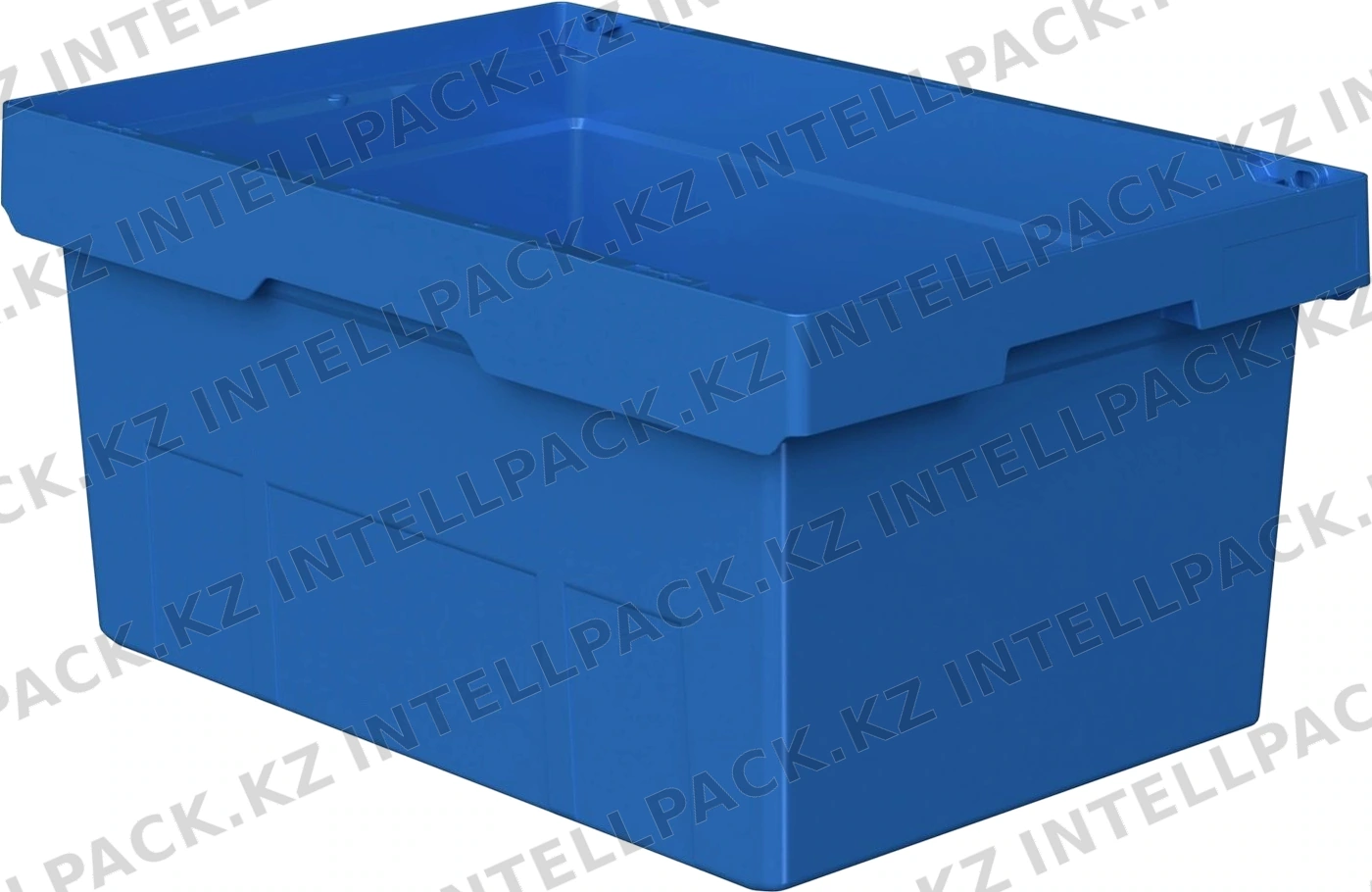Вкладываемый контейнер INSTORE KV-6427 600x400x272 мм iPlast голубой со сплошным дном
