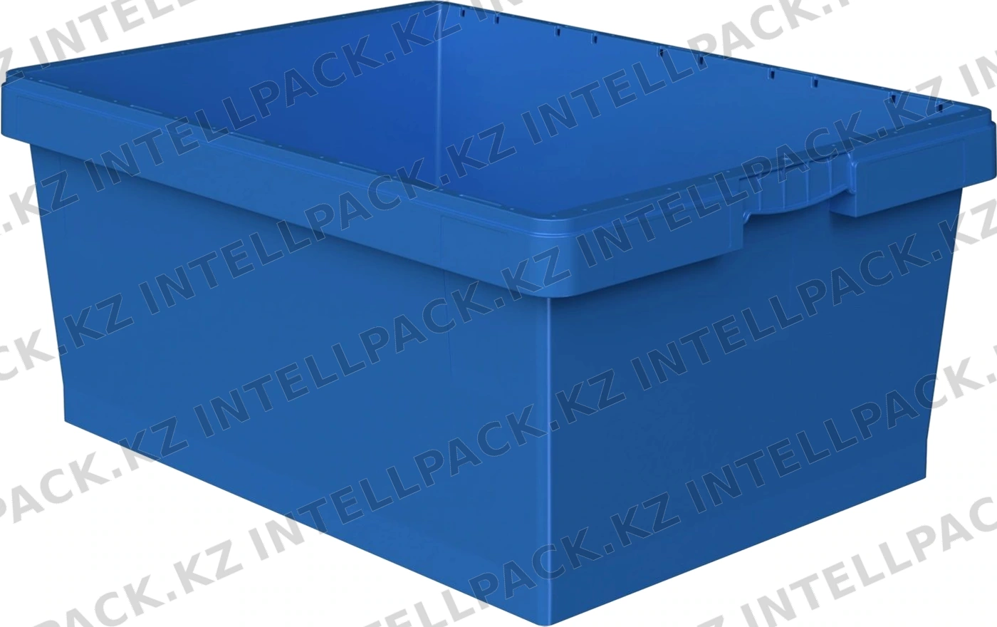 Вкладываемый контейнер INSTORE KVR-8634 800x600x340 мм iPlast голубой с усиленным дном