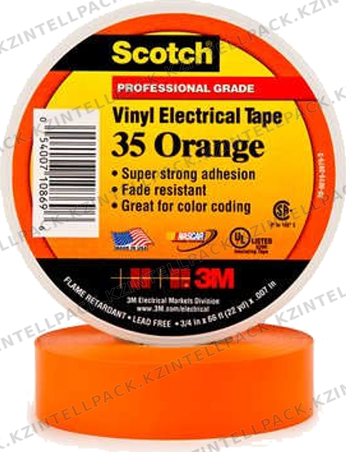 Scotch® 35 Изолента ПВХ Высшего Класса, оранжевая