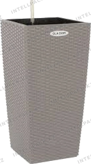 Кашпо RATTAN OLA DOM 14 л серый